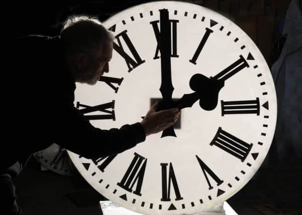Clocks go forward one hour at 1.00 a.m. on Sunday.
