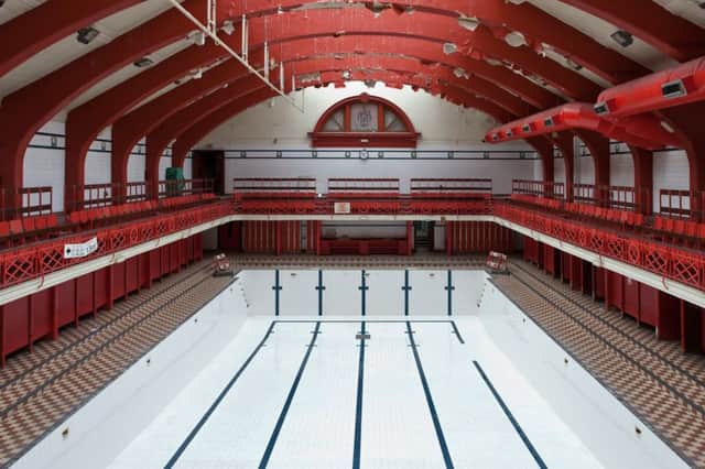 Photo above: the main pool in 2011, photo by Gillian Hayes/Dapple Photography. Below: Save Our Pool gala day in 2001, photo courtesy of Nick Sims