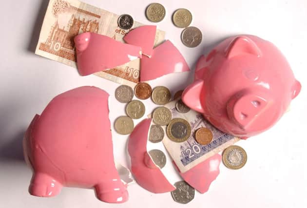 A PIGGY BANK - PINK PIG.
BROKEN WITH MONEY SPILLING OUT OF IT.
FOR BUSINESS STORY IN SCOTLAND ON SUNDAY.
PENSIONS   INVESTMENTS SAVINGS
PIC PHIL WILKINSON / 
TSPL STAFF.