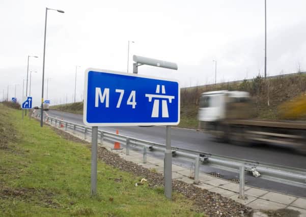 Disruption for motorists...as M74 is to be closed