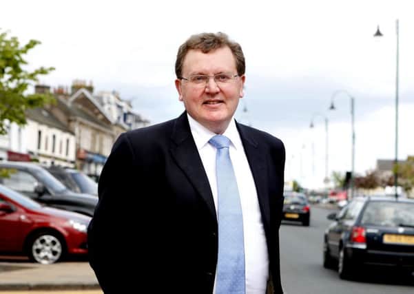 Held on...David Mundell retained his rural Clydesdale seat