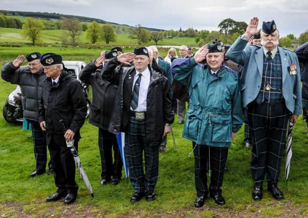 Salute...from Cams veterans (Pic by Andrew Wilson)
