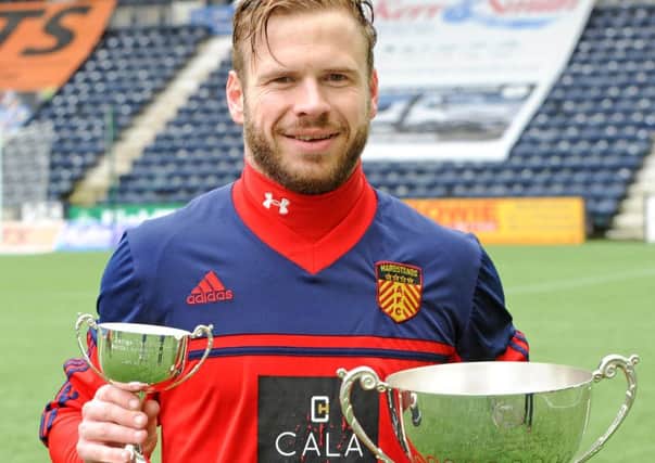 Jamie Broadfoot, man of the match and first scorer