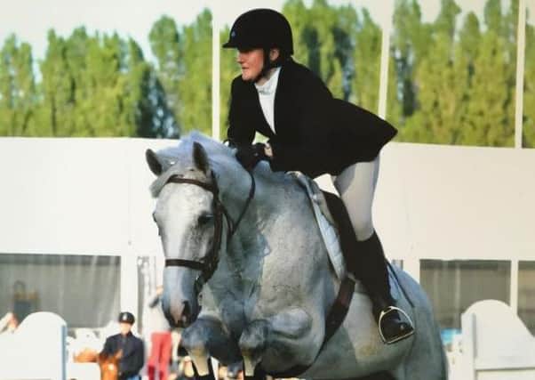 Amanda is pictured in action at the Paris competition.