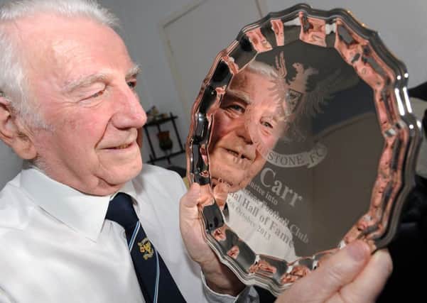 Joe Carr was inducted into St Johnstone's Hall of Fame two years ago