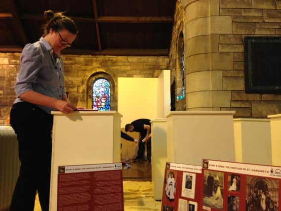 Volunteers are putting the final touches to the exhibition at St Margarets