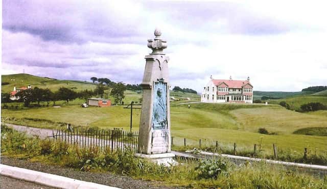 Robert Pollok monument  photo from Newton Mearns Through Time by Graeme Smith and Anne Robertson
