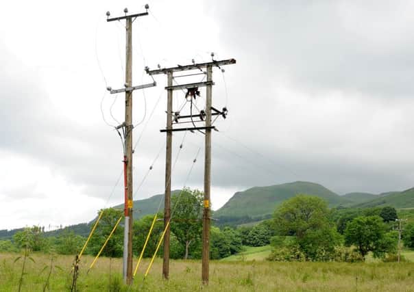 Blanefield. Overhead power lines stolen.