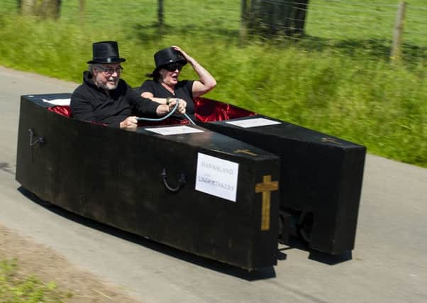 The quick and the dead? Cartie racing at Hawksland Hill  (pic by Bobby Gavin)