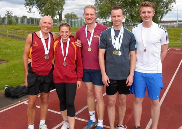 Motherwell athletes who won medals (Submitted pic)