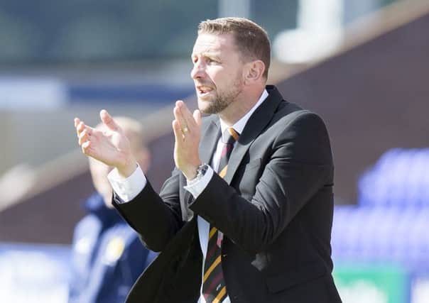 Defeated...Motherwell manager Ian Baraclough (Pic Ken Macpherson)
