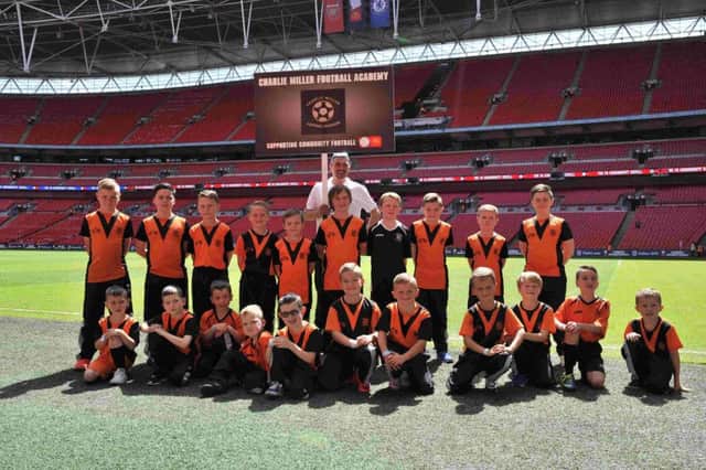 LONDON, ENGLAND - AUGUST 02:  Charlie Miller Football Academy during the FA Community Shield match between Chelsea and Arsenal at Wembley Stadium on August 2, 2015 in London, England.  (Photo by Justin Setterfield - The FA/The FA via Getty Images)