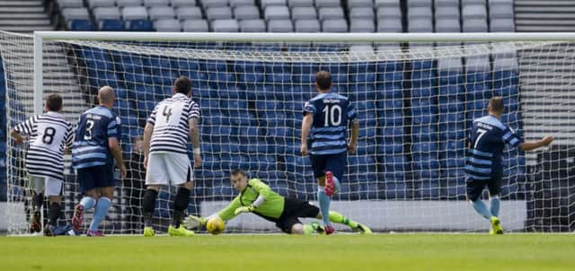 Muir saves penalty for Queens Park vs Forfar League Cup
