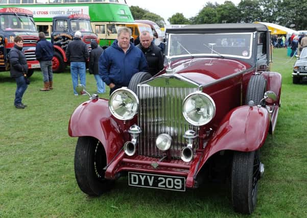 Lining up...for Biggar's annual Vintage Car Rally (Pic Alan Watson)