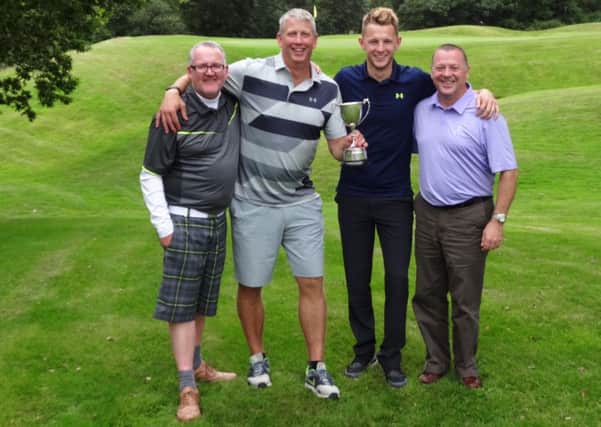 Darryn Trainor, Stephen Egan, Hugh Taggart & Scott Taggart, winners of Kilsyth Lennox Golf Club's sponsors' day tournament