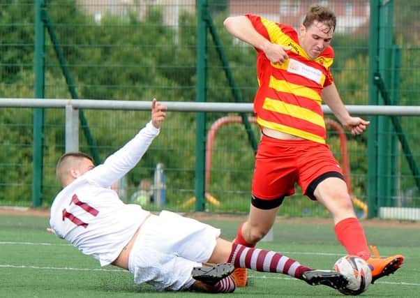 22-08-2015 Picture Jamie Forbes. Rossvale vs Cumbernauld United at Petershill Park, Springburn.
