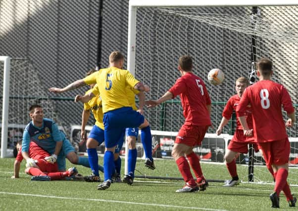 Andy Ward puts Cumbernauld Colts 2-0 up against Threave