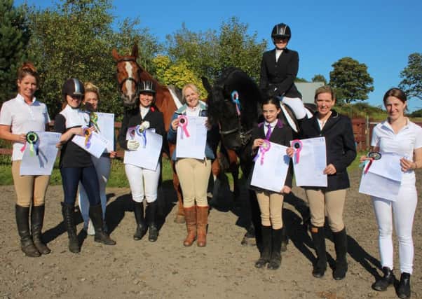 Tannoch Stables dressage competition winners