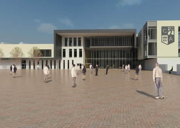 An artist's impression of the proposed new Cumbernauld Academy
