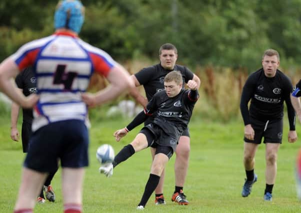 Action from Cumbernauld's win over Strathendrick