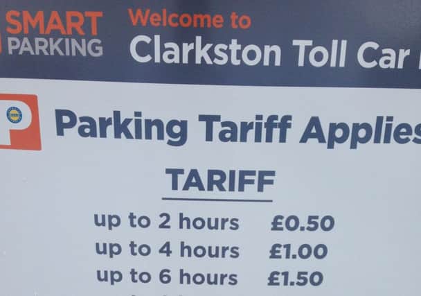 Smart Parking Clarkston Toll, charge sign