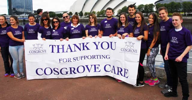 Cosgrove Care zip slide charity fundraiser