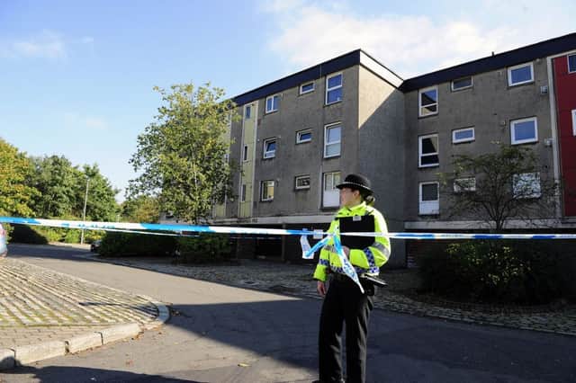 Police cordoned off an area of Glenhove Road as they investigated the incident