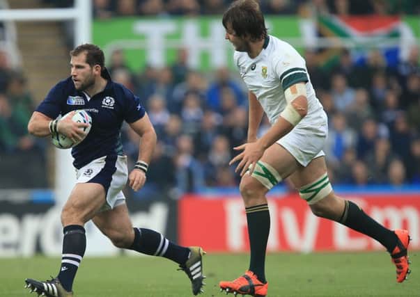 Fraser Brown in action against South Africa (Pic by Gordon Fraser)