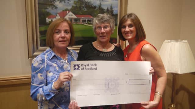 Williamwood Golf Club ladies section charity cheque handover