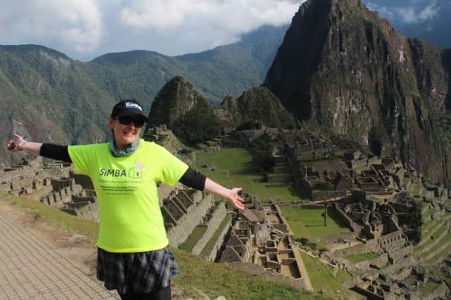 Joanne smashes her 2014 target at Machu Picchu