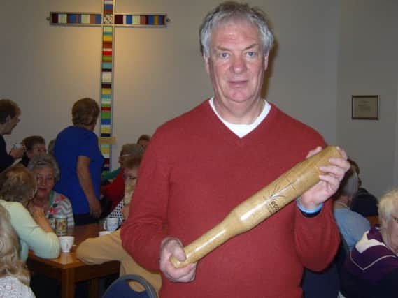 Rev Finch with the baton