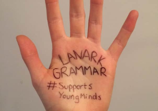 Helping hand...Lanark Grammar charity week