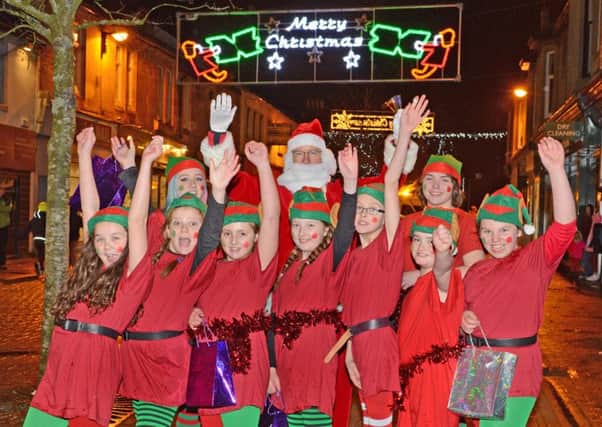 Milngavie Town Centre, Christmas Lights switch on last year.