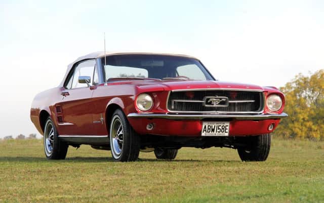 The 1967 Ford Mustang Convertible owned and driven by Game of Thrones actor Charles Dance.