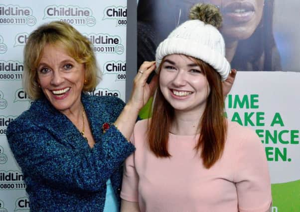 Esther Rantzen is pictured with local volunteer Suzanne Milne.
