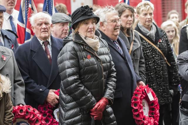 08-11-2015  Lanark Remembrance Day Service. Picture Sarah Peters.