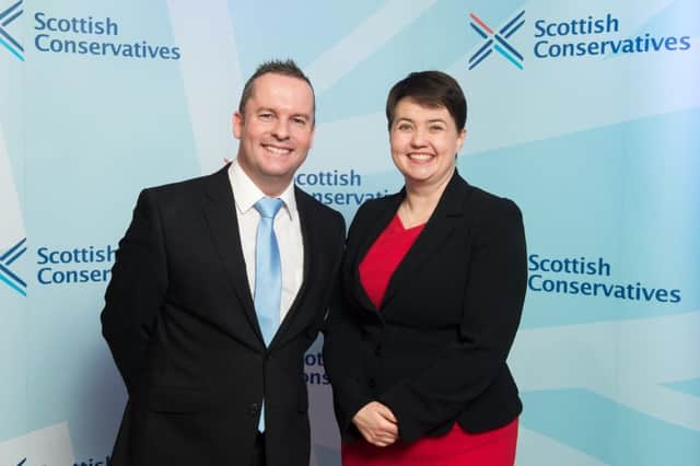 Andrew Polson with Ruth Davidson