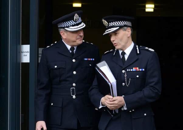 Sir Stephen House, 57, right, the chief constable will quit his position next month.