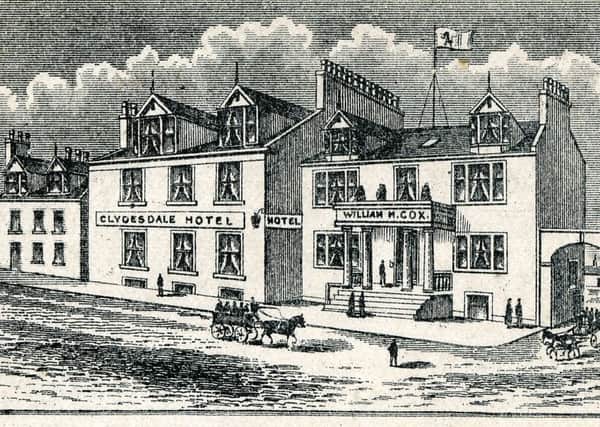 Former coaching inn...the Clydesdale Hotel when Cox Garage was next door
