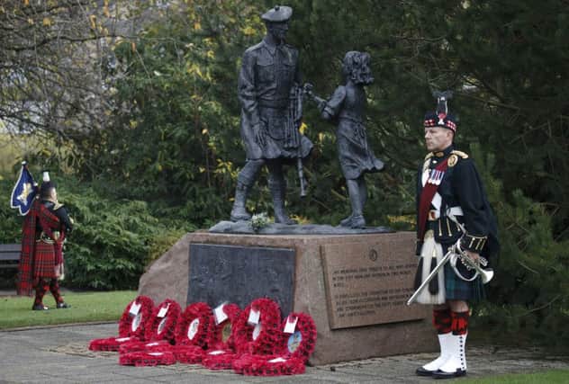 Veterans paid their respects at remembrance services across Scotland on Sunday, November 8