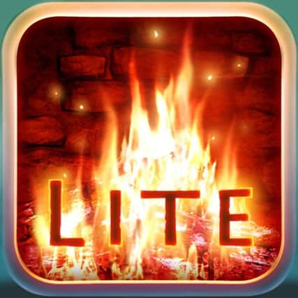 The App of the week Fireplace 3D Lite, available from from iTunes.