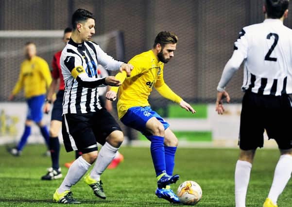 Action from Cumbernauld Colts' win over Leith Athletic