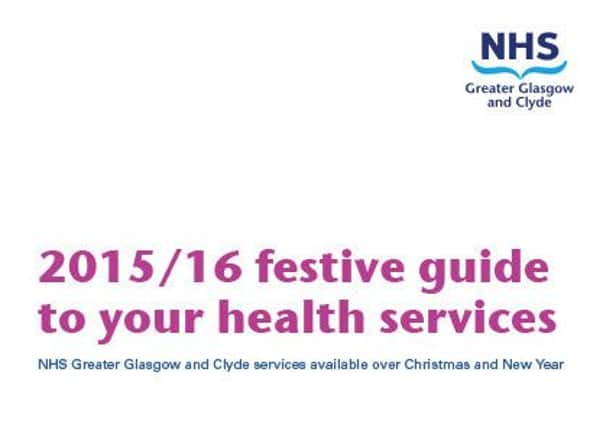 NHS Greater Glasgow winter guide