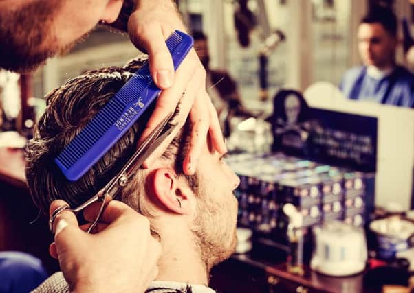 The rise in barber's shops is believed to be because men are becoming more conscious of their appearance.