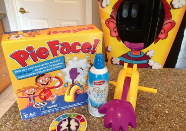 The genuine Hasbro Pie Face game - whipped cream not included ...