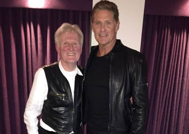 Taylor with The Hoff