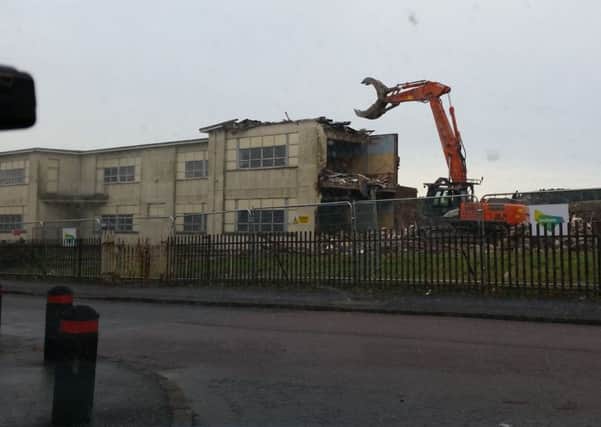 Crawforddyke demolition (Pic taken by a reader)