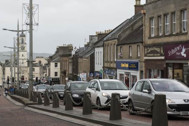 19-12-2015 Photos of Lanark High St for polllution article. Picture Sarah Peters.