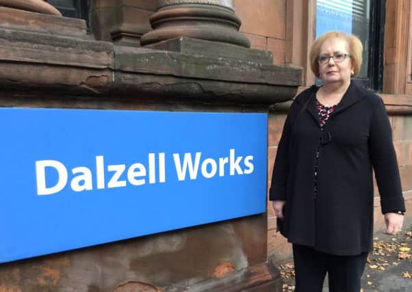 Motherwell and Wishaw MP Marion Fellows at the Dalzell Works in Motherwell.