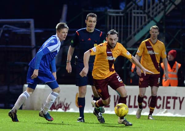 James McFadden starred as a second half substitute against Cove Rangers (Pic by Alan Watson)